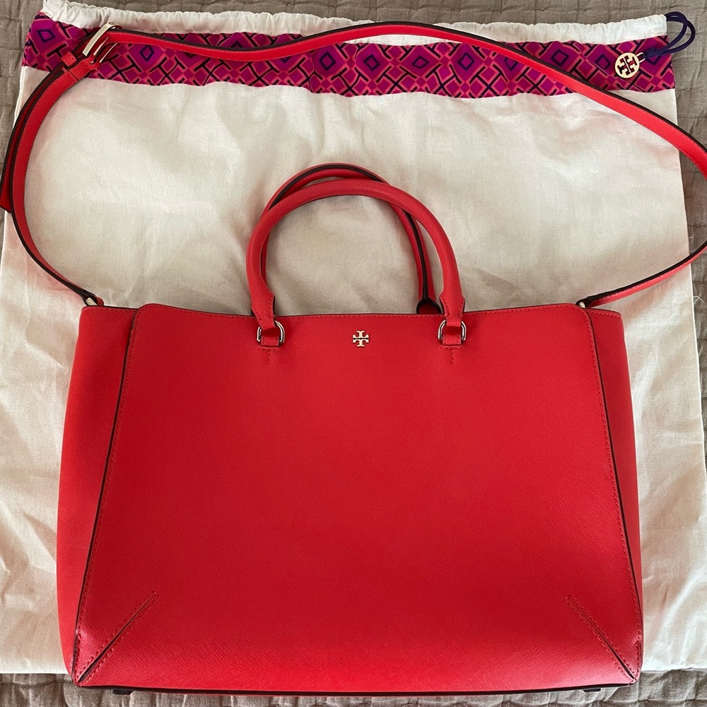 Tory Burch Robinson Large Satchel Tote